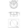 Мойка кухонная LEMARK SULA 500 антрацит 9910001