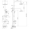 Смеситель LEMARK TROPIC LM7002С для ванны и душа LM7002C